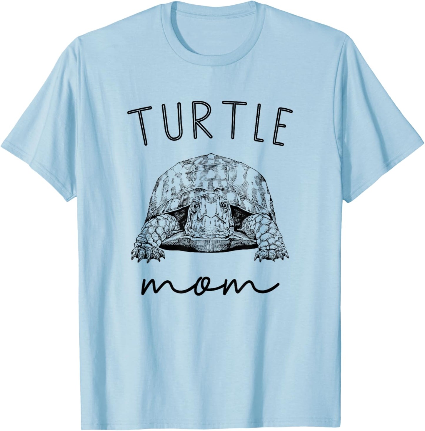 Turtle Mom Pet Eastern box turtle Mama T-Shirt - T-Shirt | Light Blue