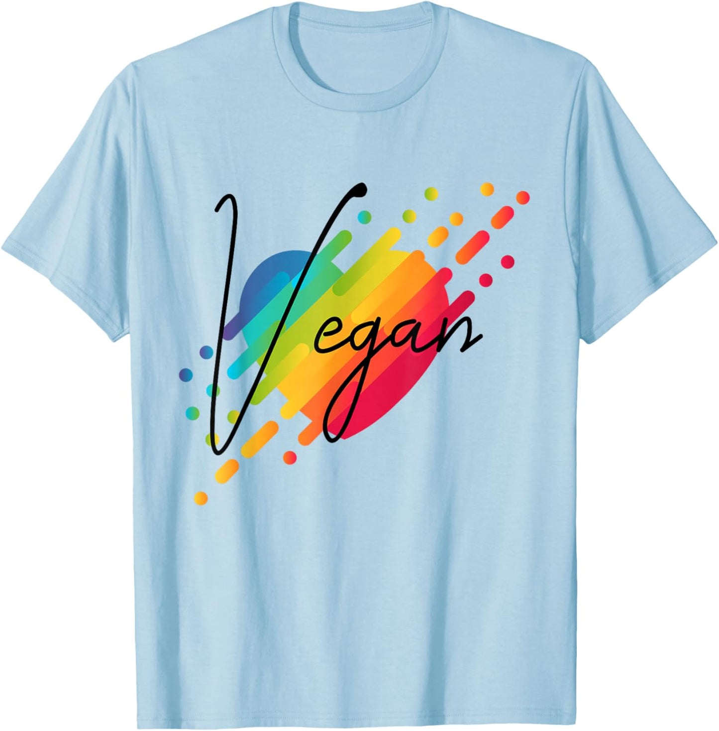 Veganism Heart Vegan T-Shirt - T-Shirt | Light Blue