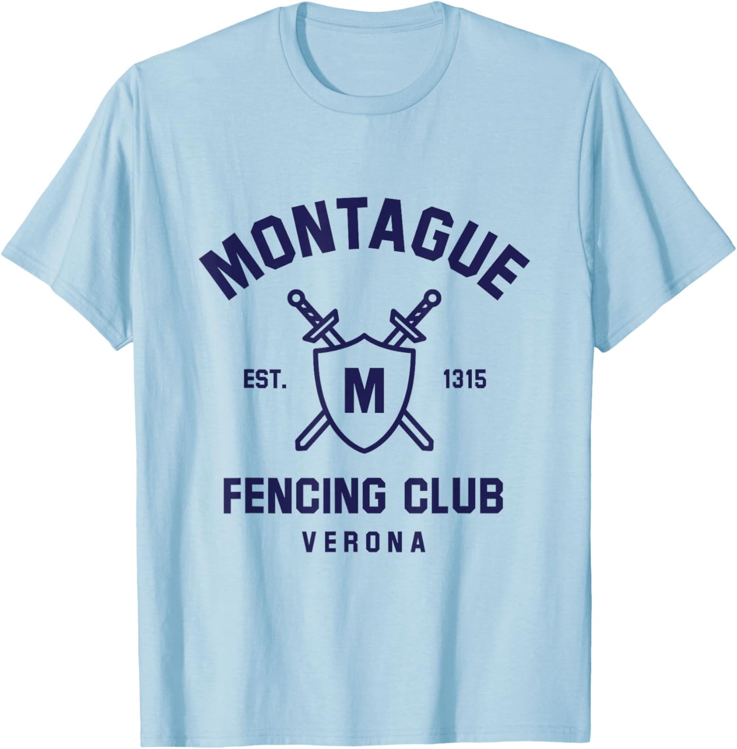 Montague Fencing Club T-Shirt - T-Shirt | Light Blue
