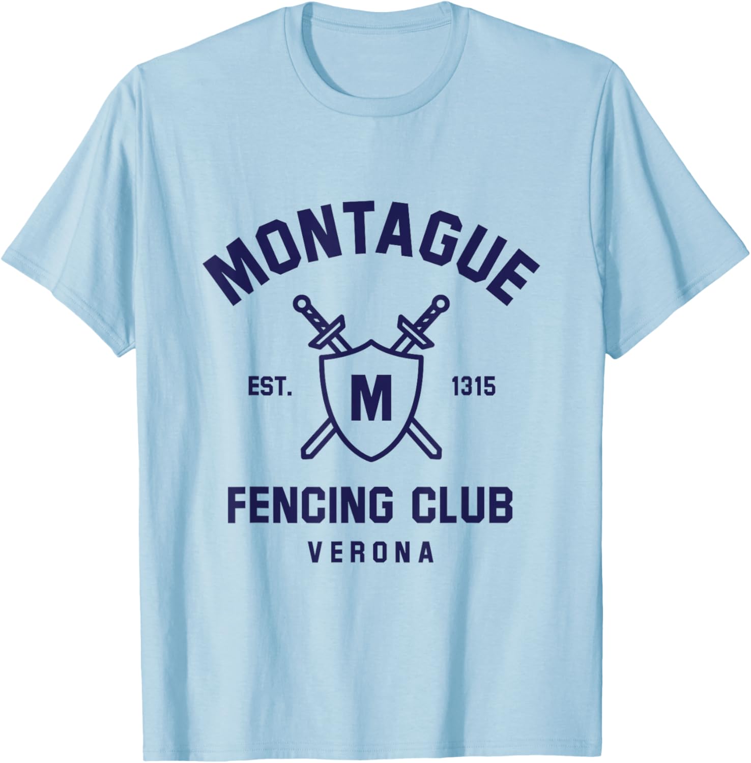 Montague Fencing Club T-Shirt - T-Shirt | Light Blue