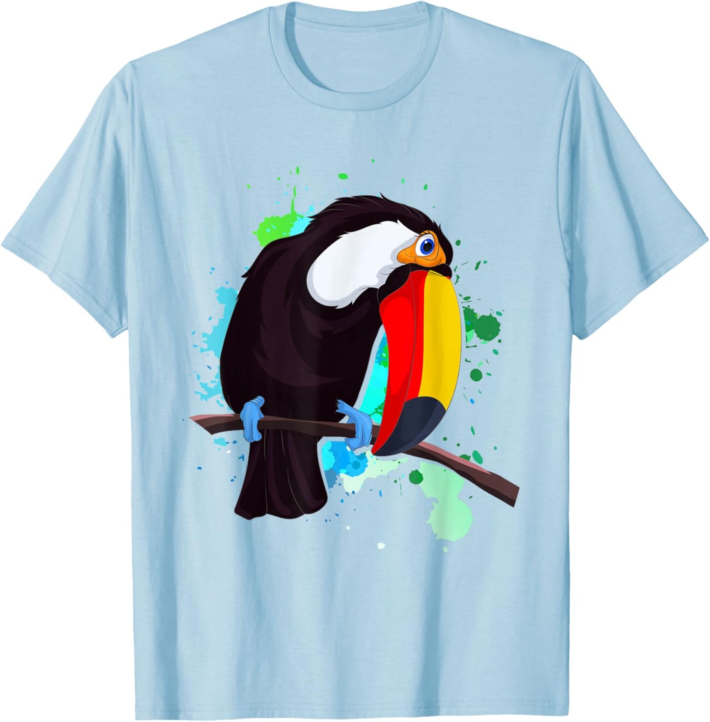 Toucan Lover Bird Lover Animal Lover Colorful Toucan T-Shirt - T-Shirt | Light Blue