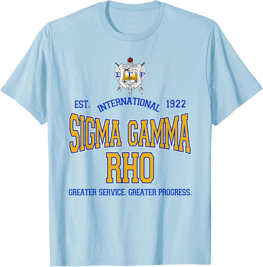 Sigma Gamma Rho Sorority T-Shirt - T-Shirt | Light Blue