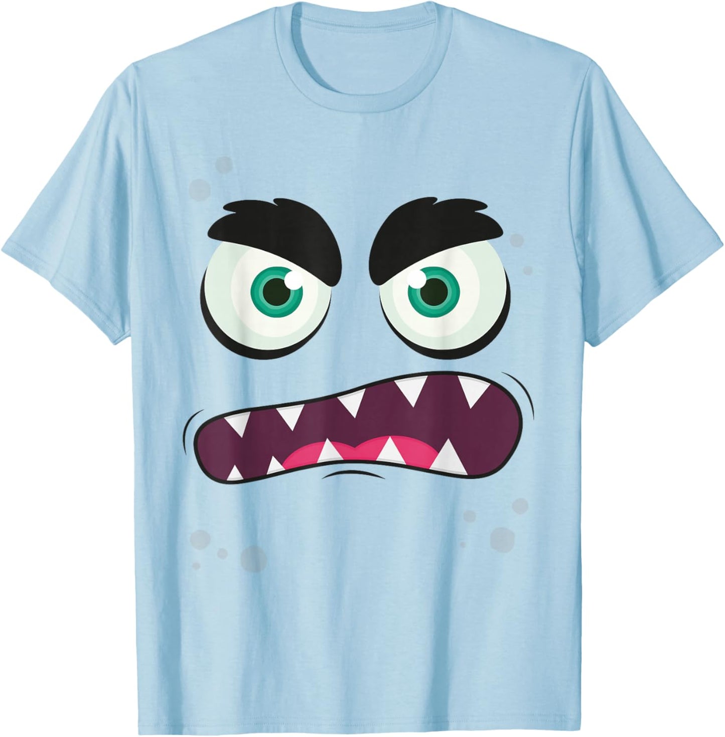 Monster Face T-Shirt - T-Shirt | Light Blue