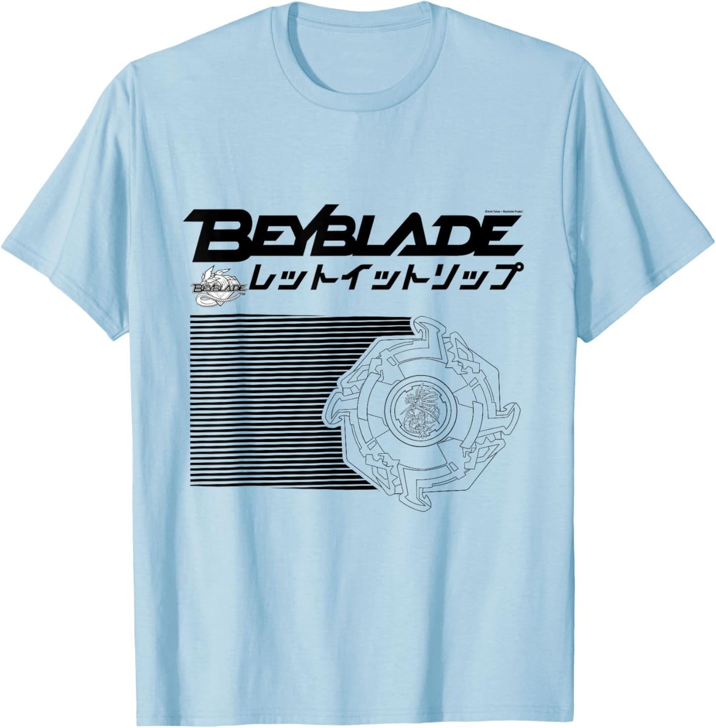 Beyblade LET IT RIP! T-Shirt - T-Shirt | Light Blue