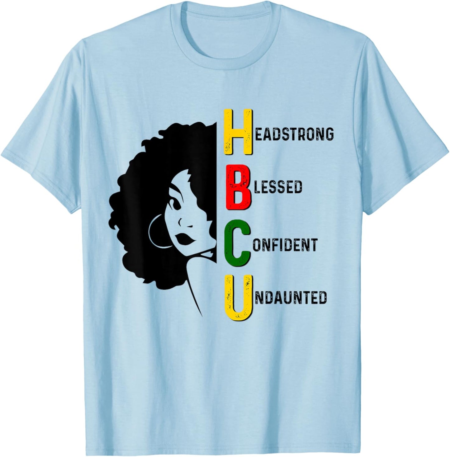 HBCU Abbreviation Graduate Historical Black College T-Shirt - T-Shirt | Light Blue