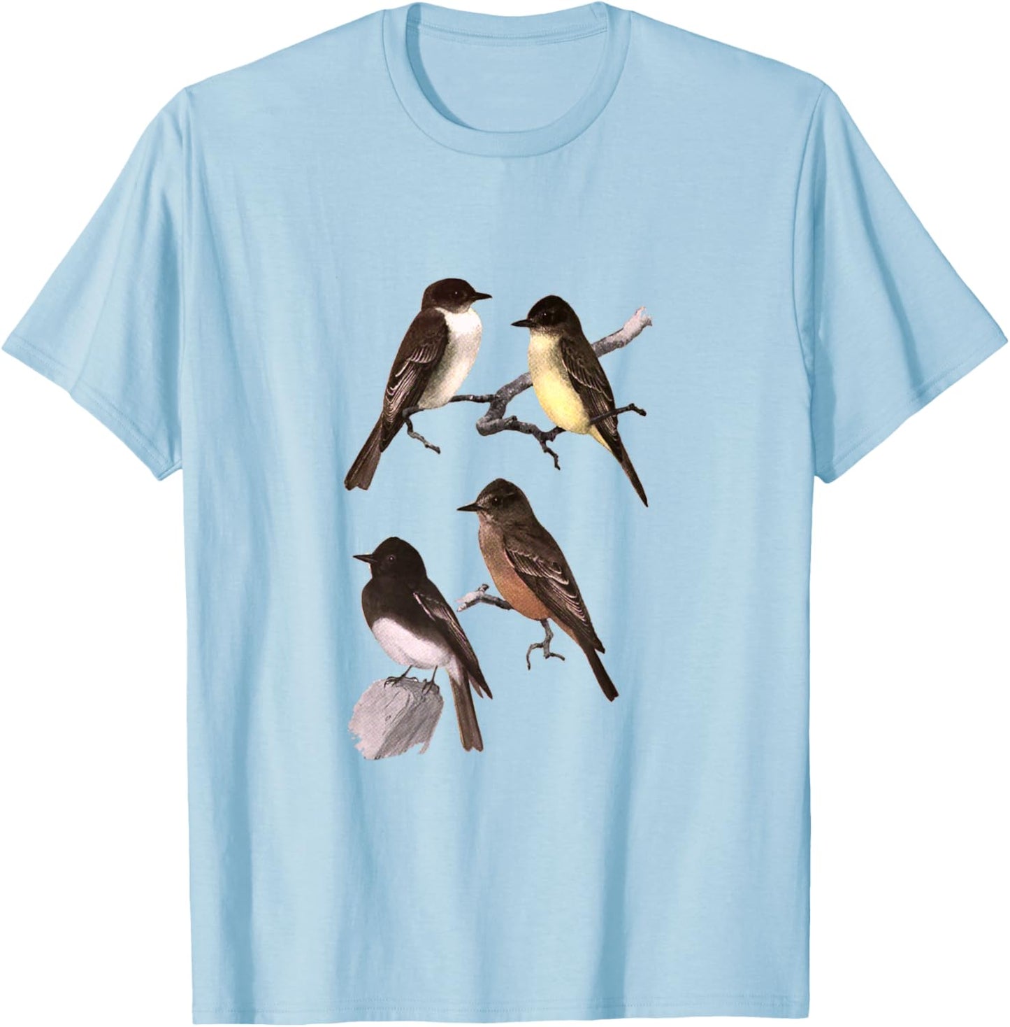 Phoebe Bird T-Shirt - T-Shirt | Light Blue