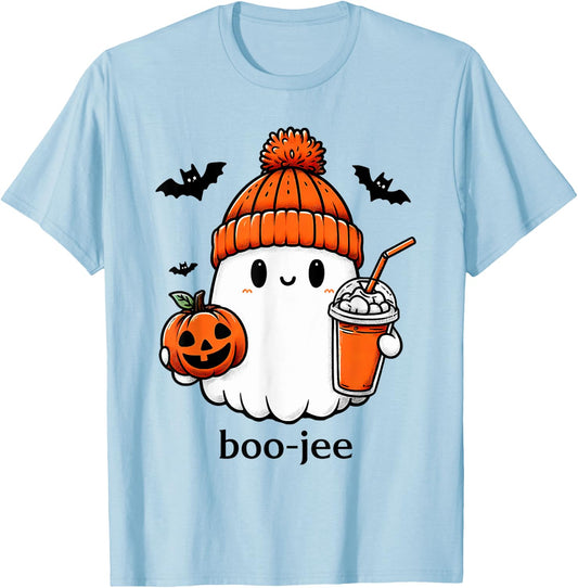 Cute Ghost Bougie Ghost Boo-Jee Halloween T-Shirt - T-Shirt | Light Blue