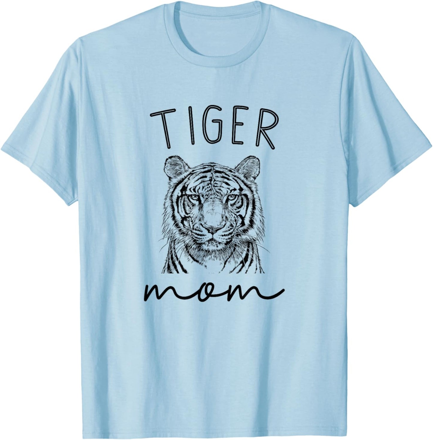 Tiger Mom Mother's Day Tiger Lovers T-Shirt - T-Shirt | Light Blue
