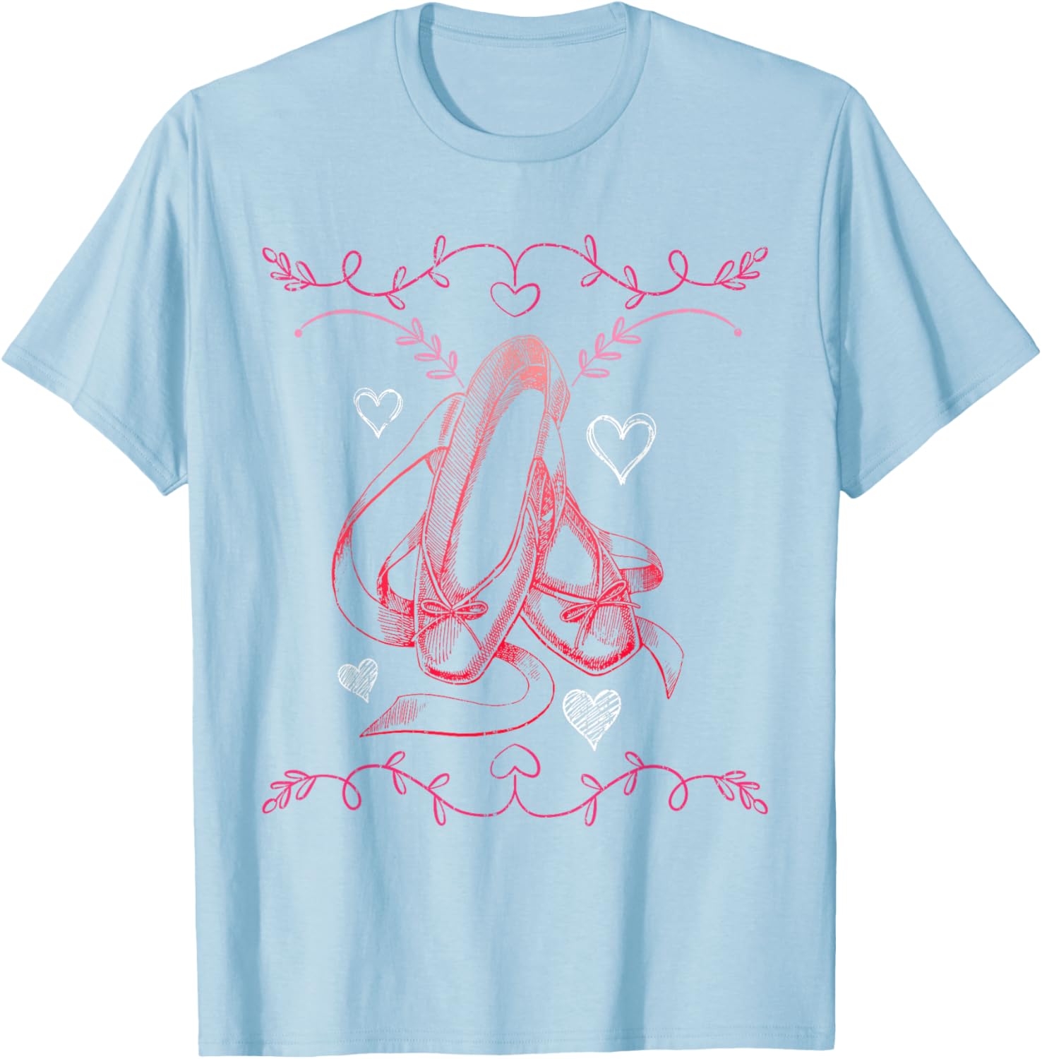 Ballet Dancing Girls Women Ballerina Vintage Ballet T-Shirt - T-Shirt | Light Blue