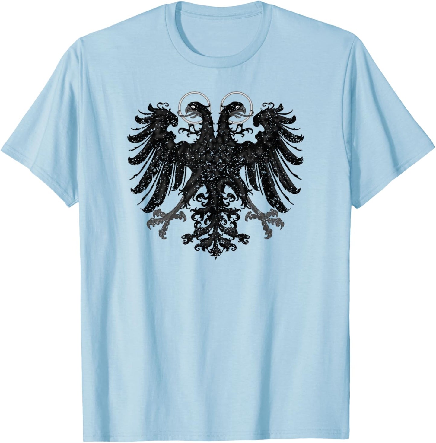 Holy Roman Empire Banner Flag Double Headed Eagle T-Shirt - T-Shirt | Light Blue