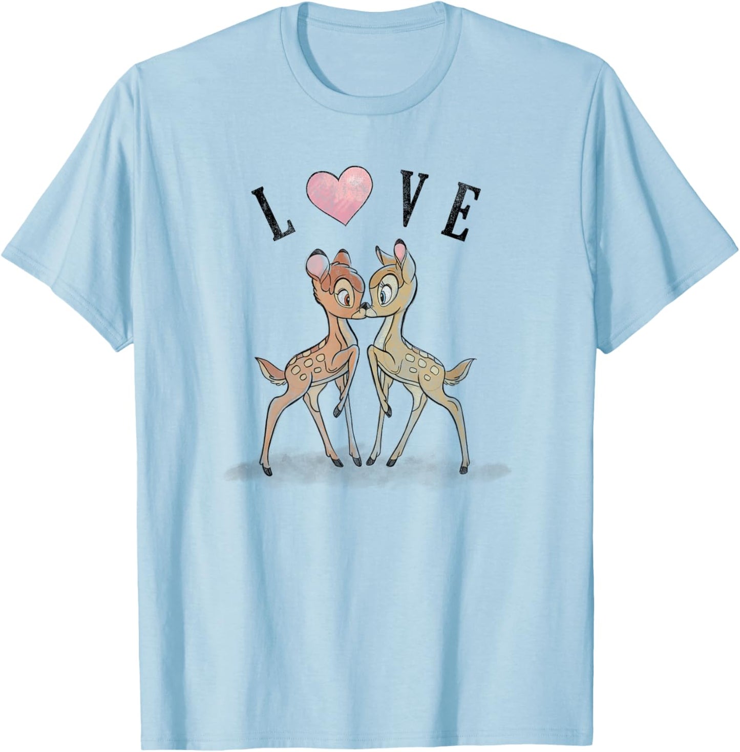 Disney Bambi & Faline Love Heart T-Shirt - T-Shirt | Light Blue