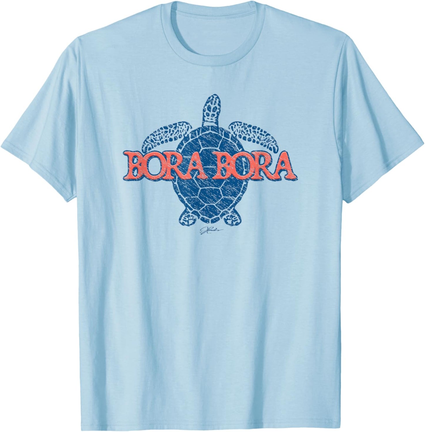 JCombs: Bora Bora, French Polynesia, Sea Turtle T-Shirt - T-Shirt | Light Blue
