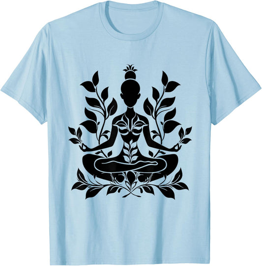 Zen Buddha Spiritual Buddhist Yoga Spirituality Meditation T-Shirt - T-Shirt | Light Blue