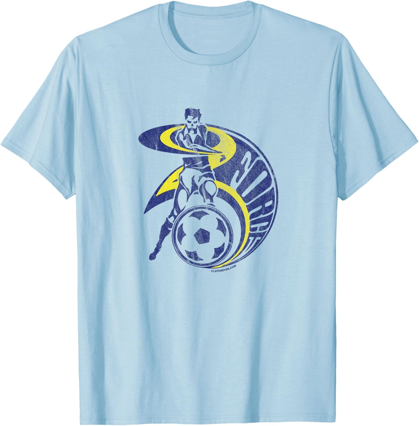 80's Cleveland Shirt - Retro Force Soccer T-Shirt - T-Shirt | Light Blue