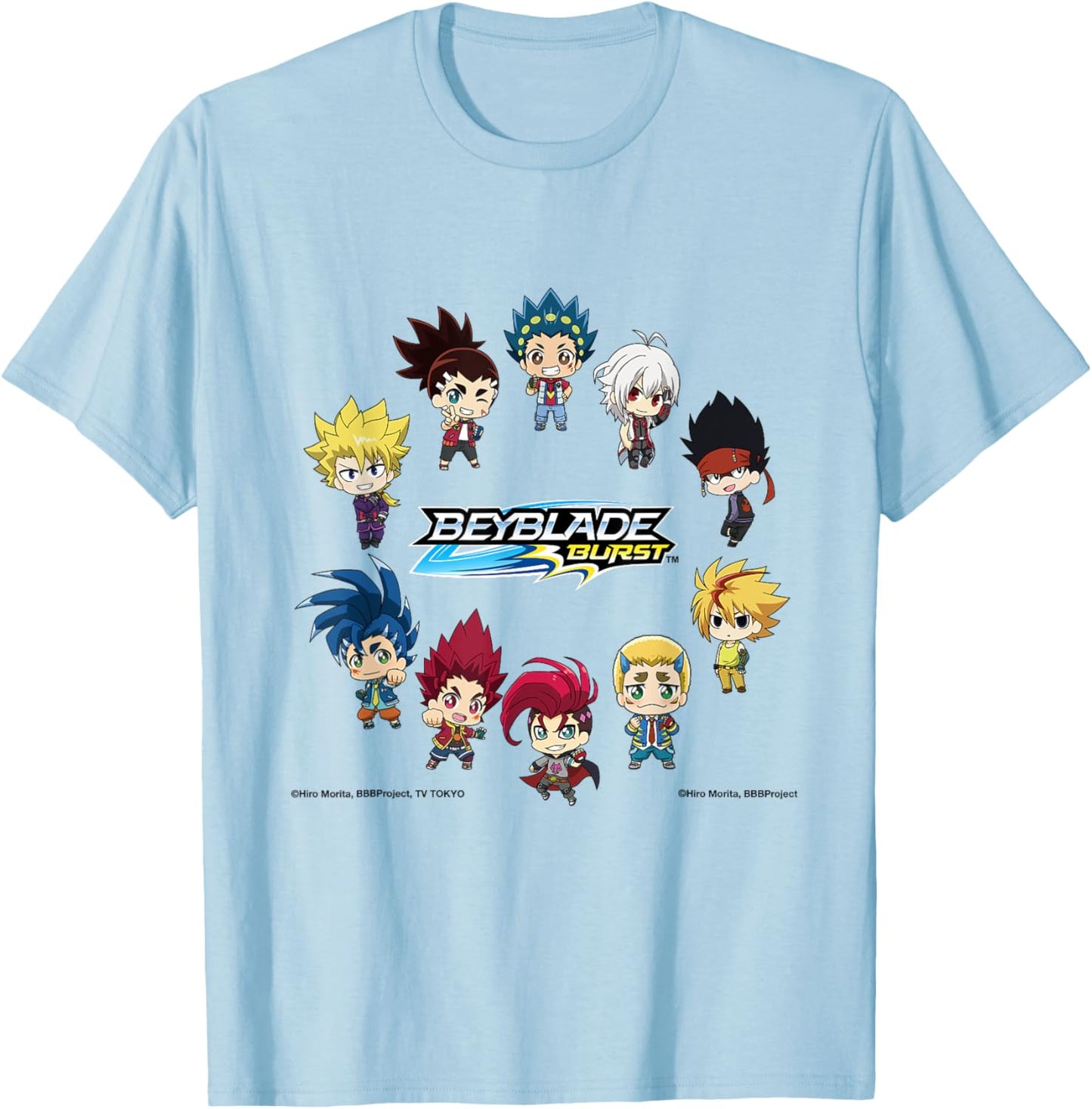 Beyblade Burst Mini Characters T-Shirt - T-Shirt | Light Blue