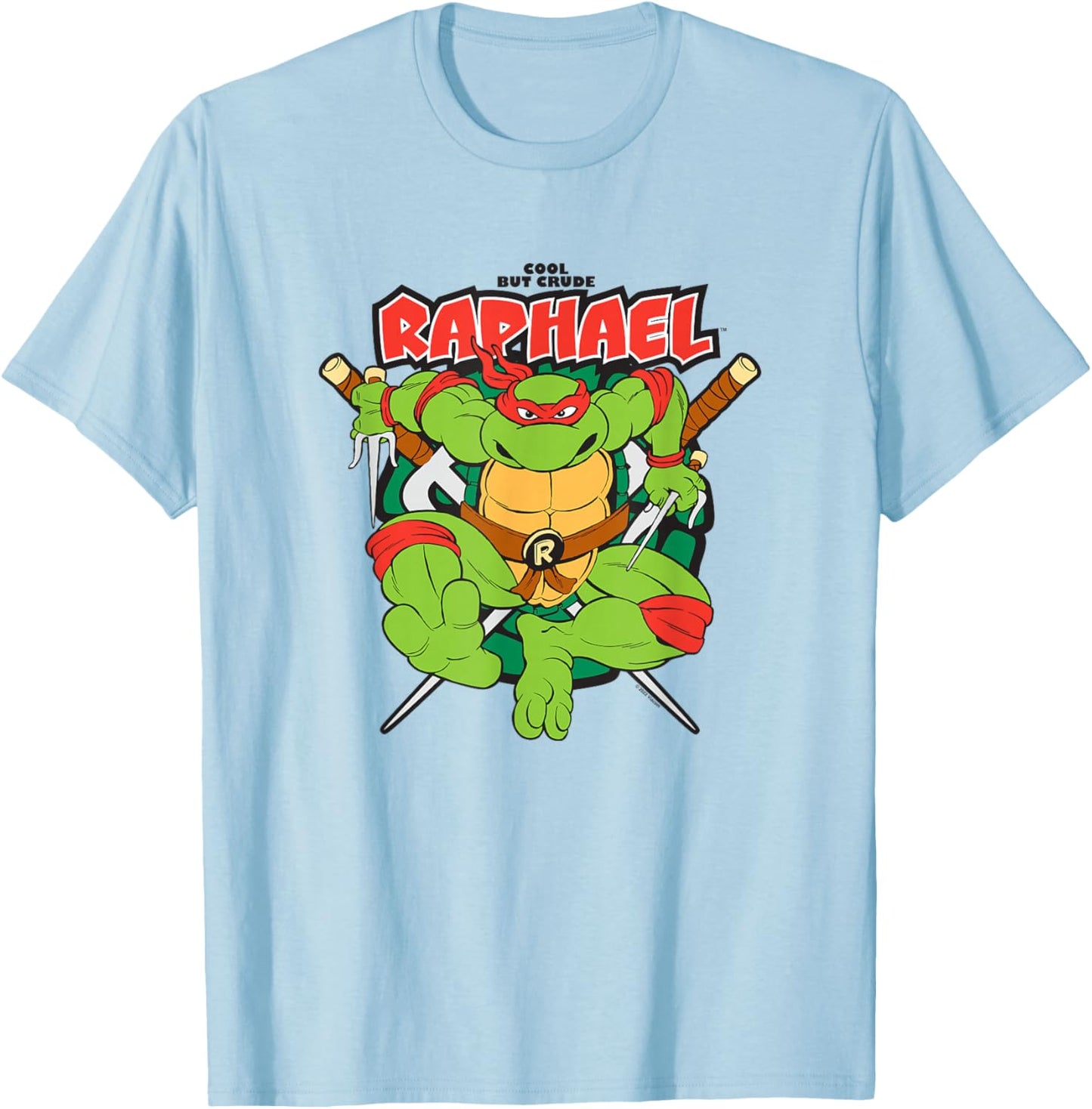 Teenage Mutant Ninja Turtles Cool but Crude Raphael T-Shirt - T-Shirt | Light Blue