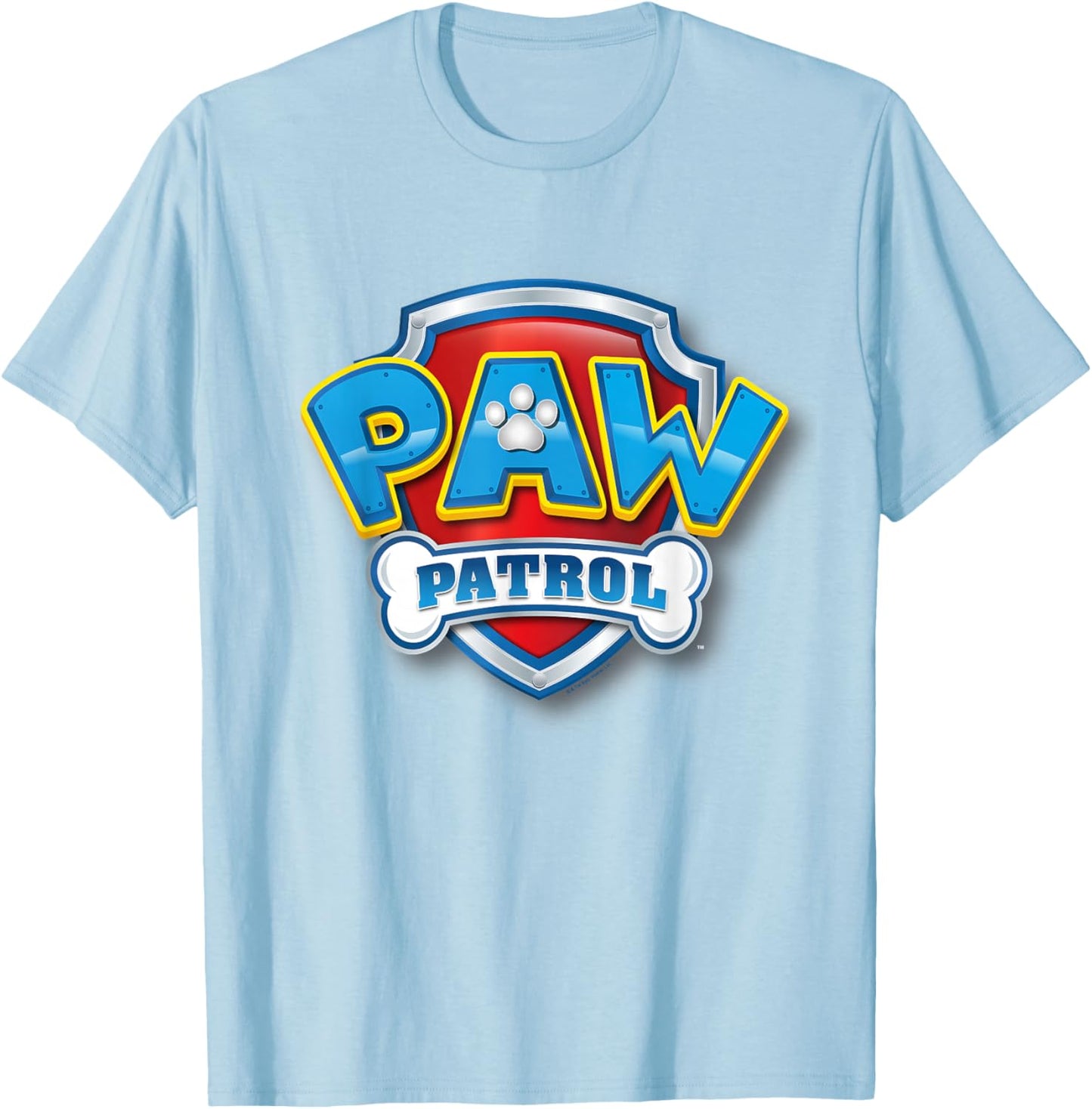 PAW Patrol 3D Logo T-Shirt - T-Shirt | Light Blue