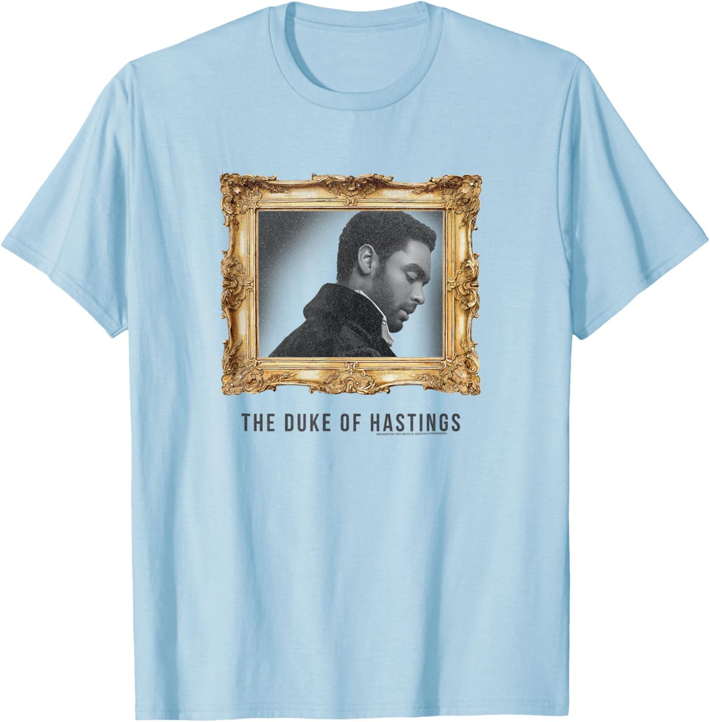 Bridgerton Simon Basset The Duke Of Hastings T-Shirt - T-Shirt | Light Blue