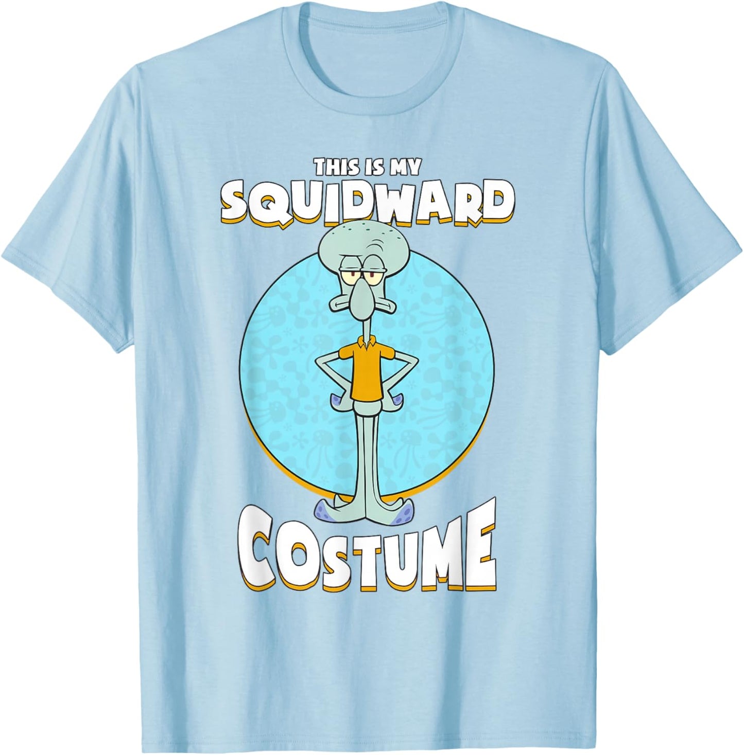 Spongebob Squarepants Halloween This is My Squidward Costume T-Shirt - T-Shirt | Light Blue