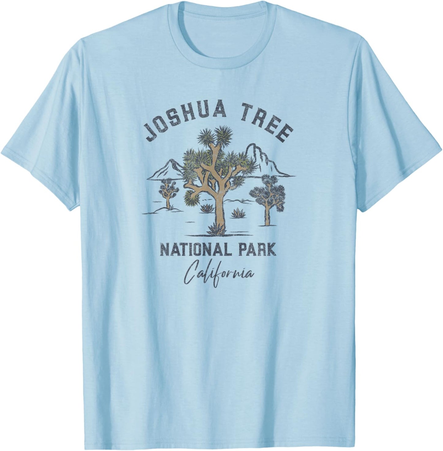 Joshua Tree National Park Vintage T-Shirt - T-Shirt | Light Blue