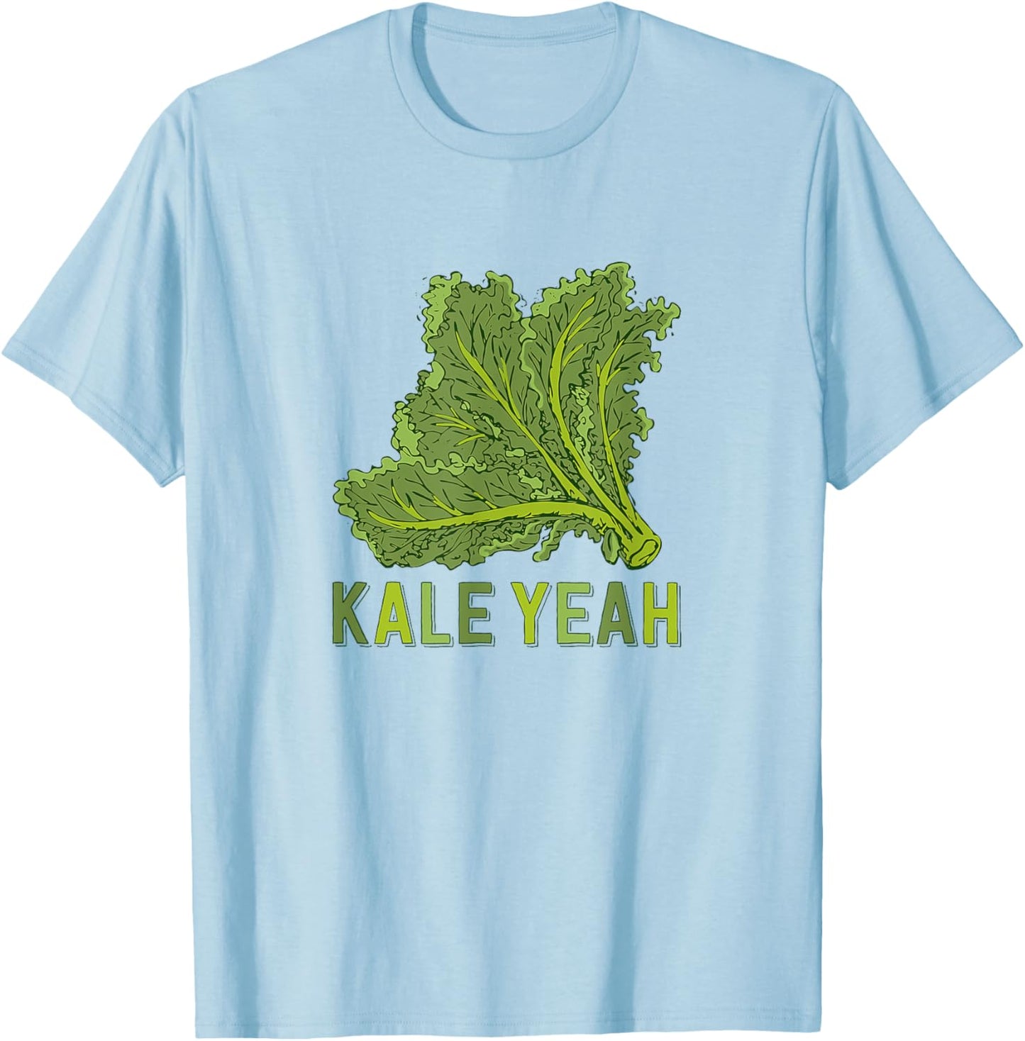 Love My Favorite Vegan This is Kale Yeah Veggie T-Shirt - T-Shirt | Light Blue