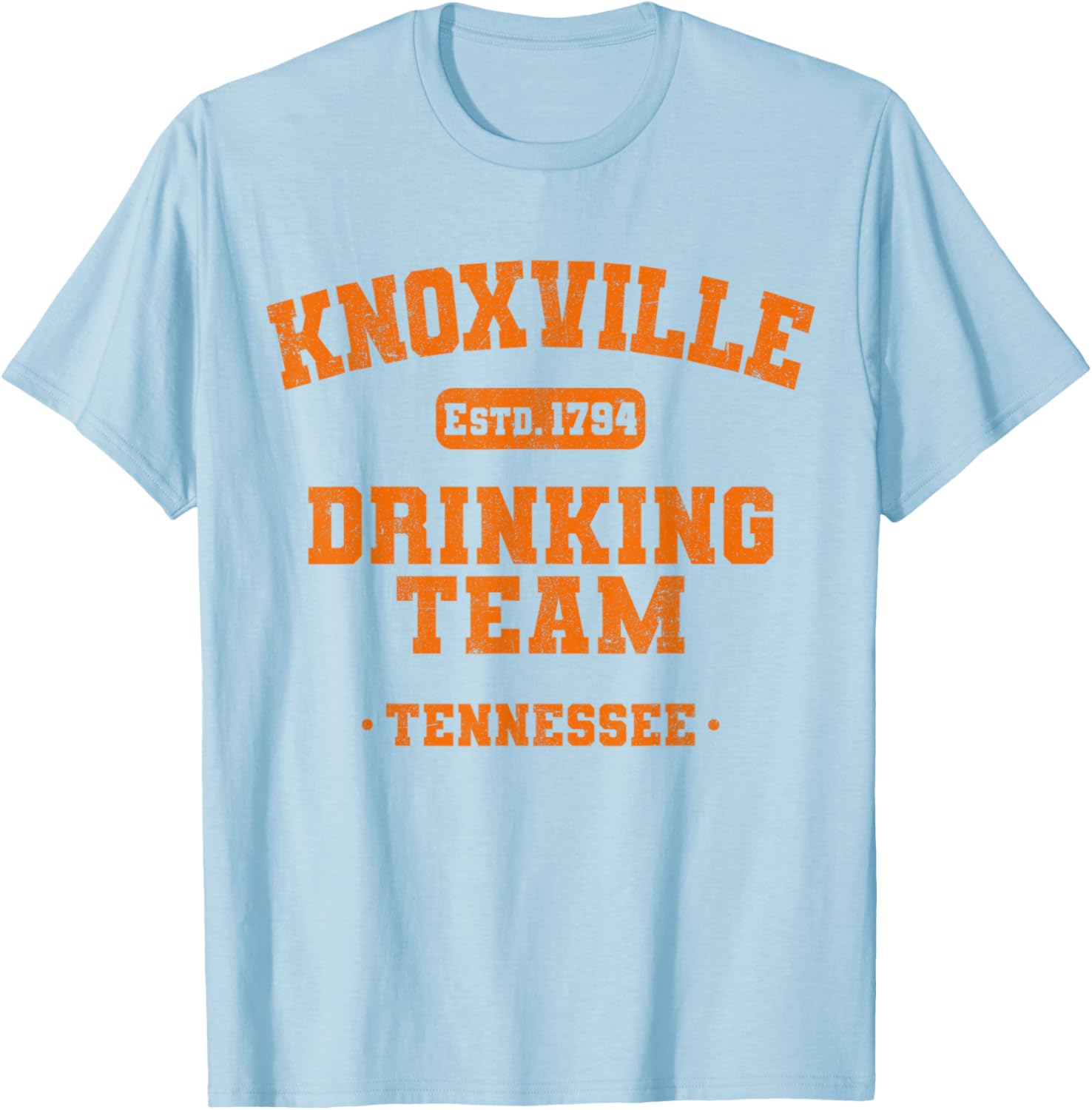 Knoxville Drinking Team Tennessee Funny Tailgating College T-Shirt - T-Shirt | Light Blue