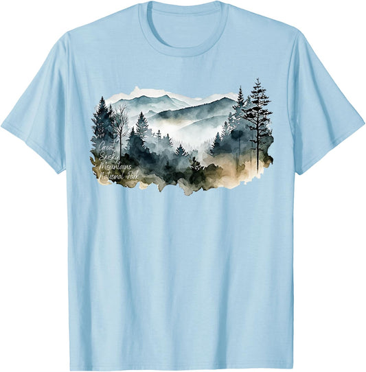 Great Smoky Mountains National Park is National Park Gifts T-Shirt - T-Shirt | Light Blue