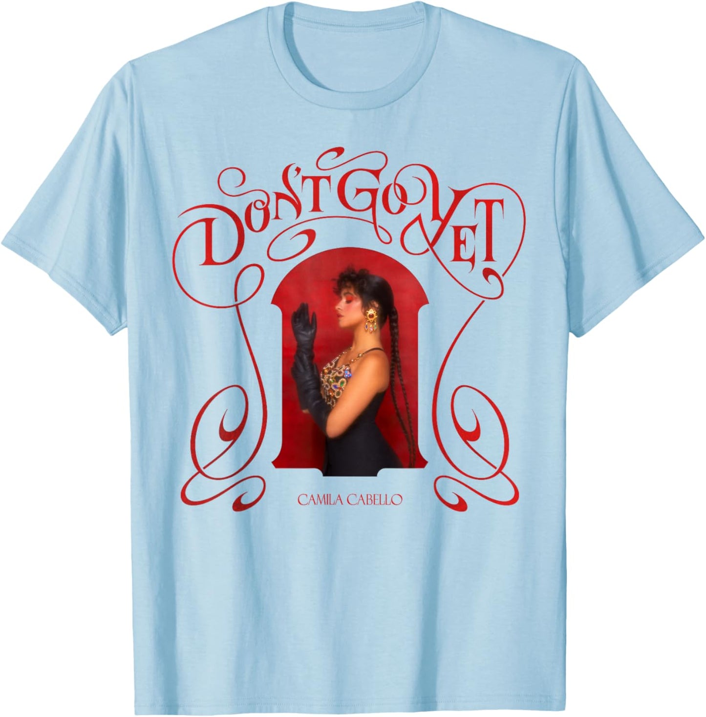 Camila Cabello Official Don't Go Yet Photo T-Shirt - T-Shirt | Light Blue