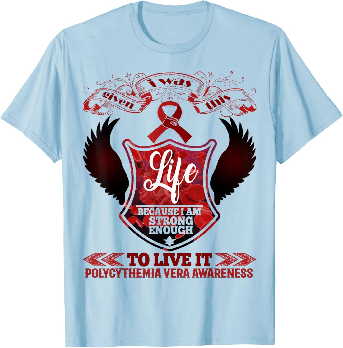 polycythemia vera Awareness T-Shirt - T-Shirt | Light Blue