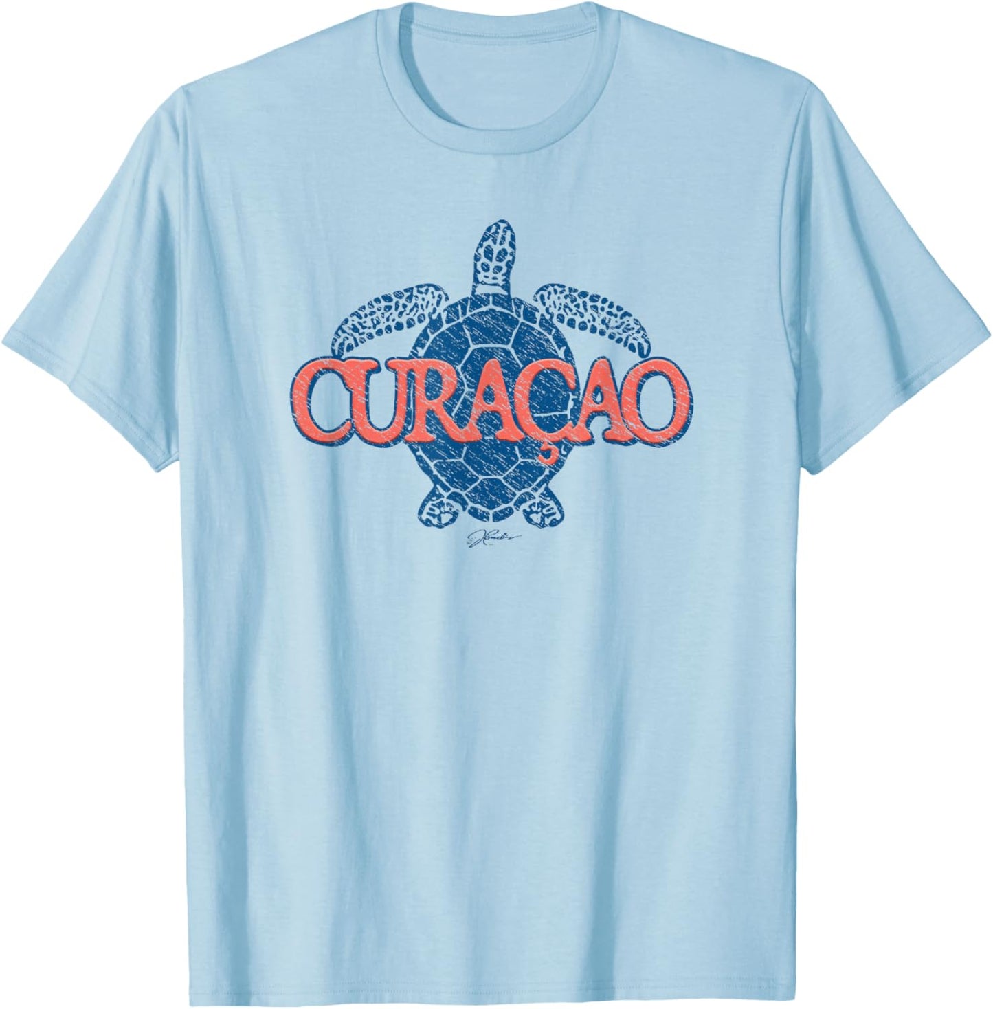 JCombs: Curacao, Sea Turtle T-Shirt - T-Shirt | Light Blue