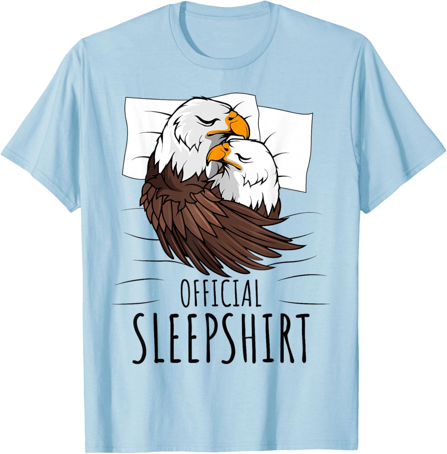 Bald Eagle Patriotic Official Sleepshirt T-Shirt - T-Shirt | Light Blue