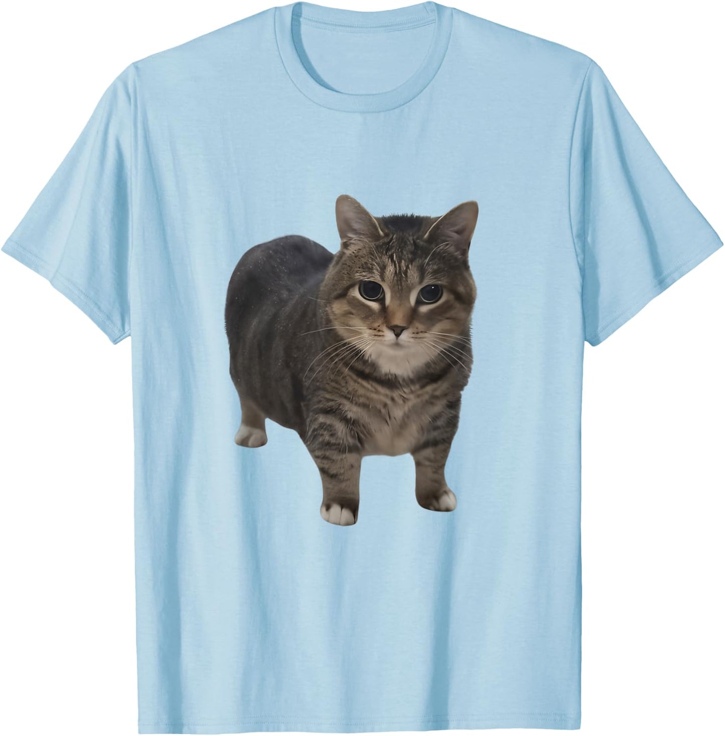 Funny oiia oiia Spinning Cat Meme Oiiai Oiiiai brainrot Men Women Kids T-Shirt - T-Shirt | Light Blue