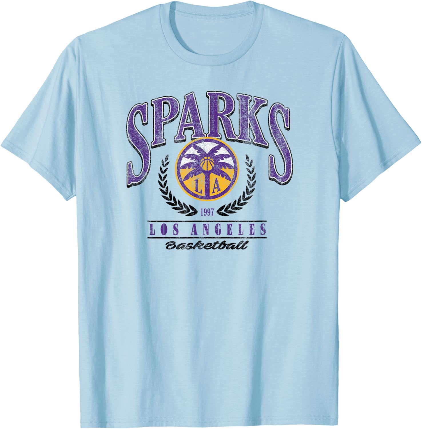 WNBA Los Angeles Sparks Top Class Out of Bounds T-Shirt - T-Shirt | Light Blue