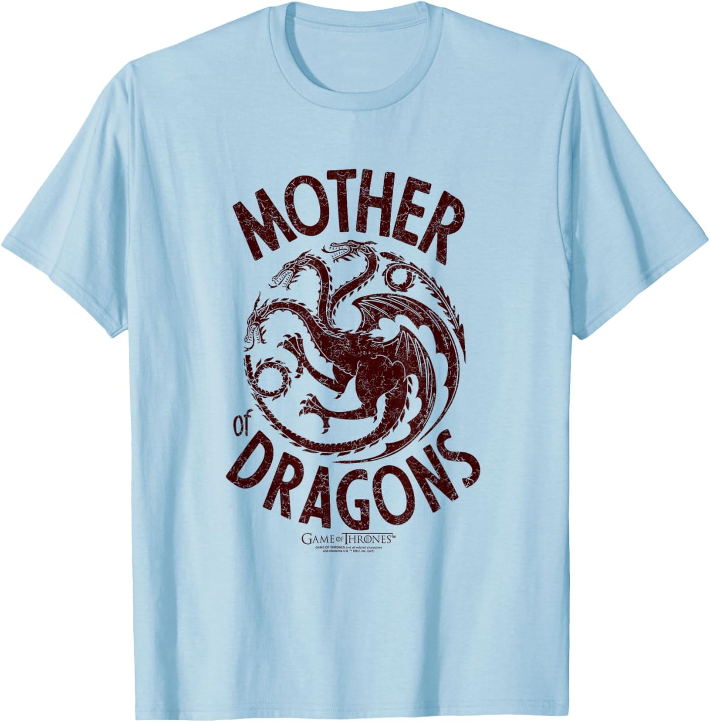 Game of Thrones Mother of Dragons T-Shirt - T-Shirt | Light Blue