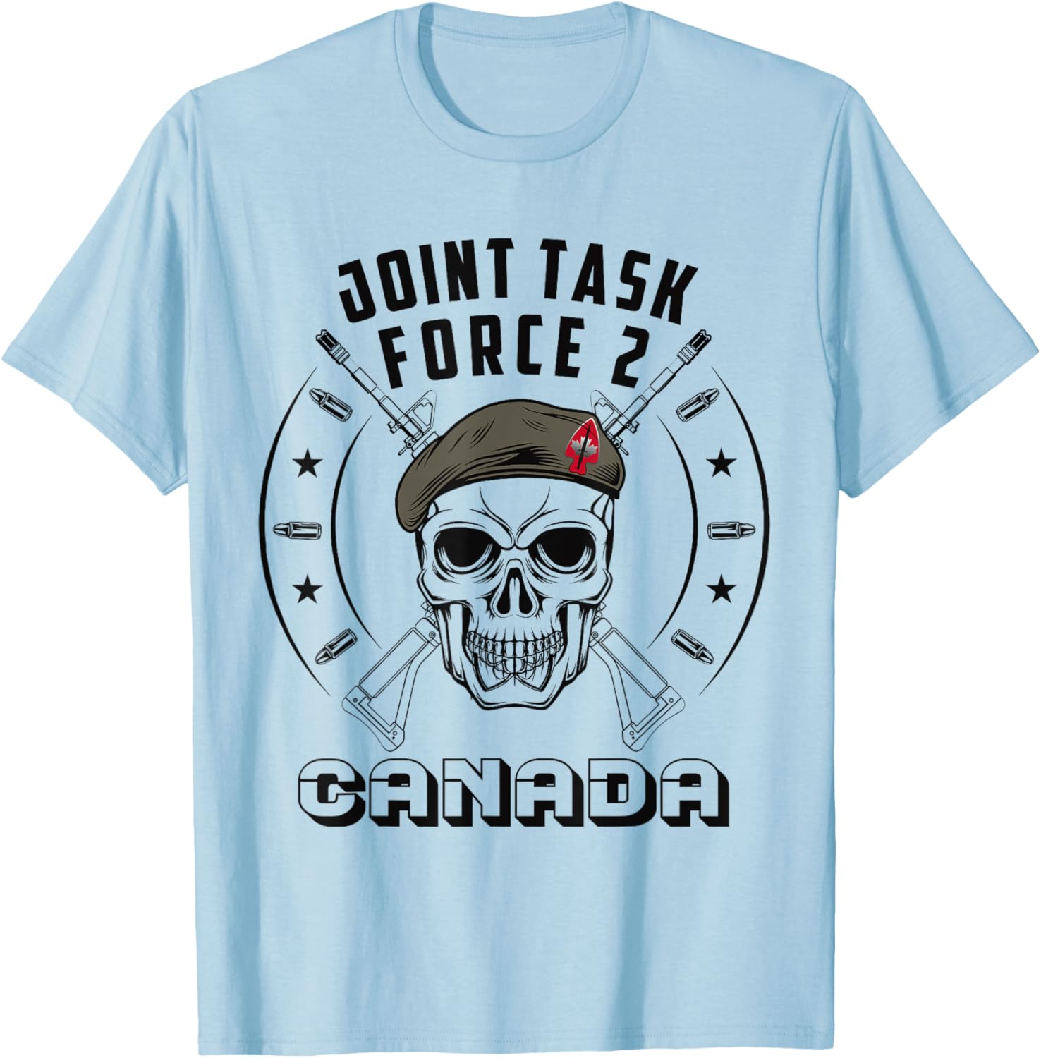 Canadian JTF2 Army Canadian Special Force T-Shirt - T-Shirt | Light Blue
