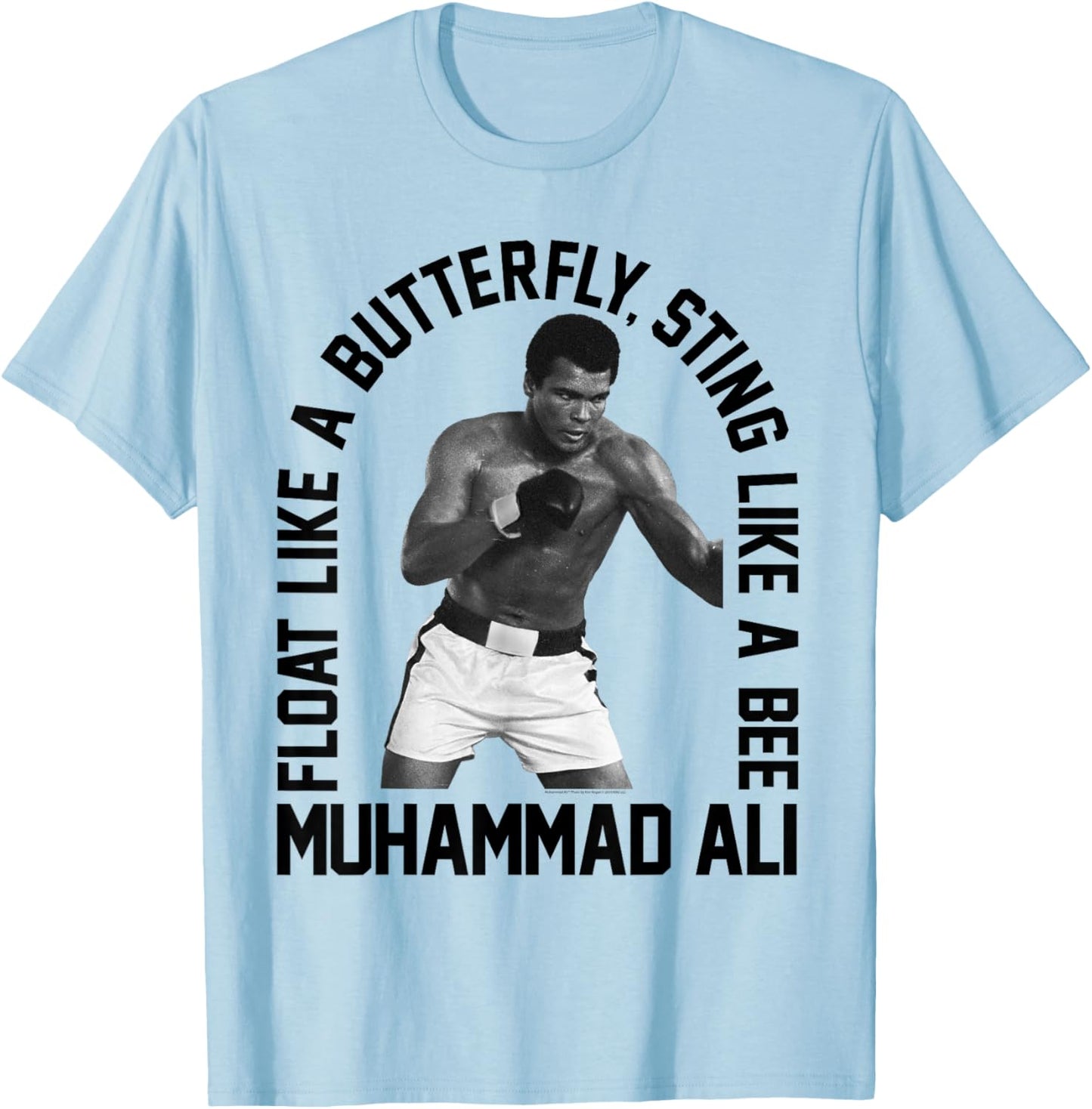 Muhammad Ali - Butterfly Sting T-Shirt - T-Shirt | Light Blue
