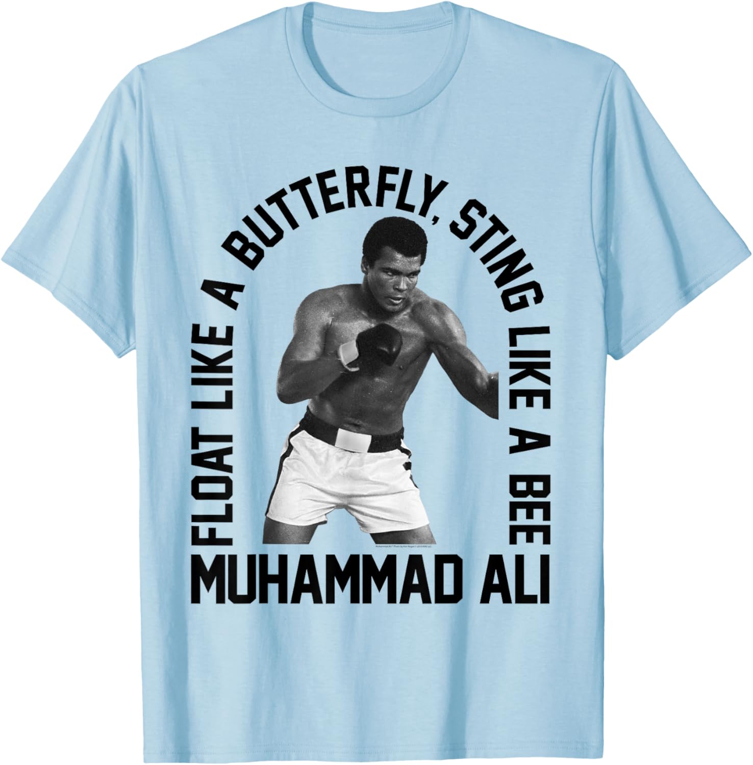Muhammad Ali - Butterfly Sting T-Shirt - T-Shirt | Light Blue