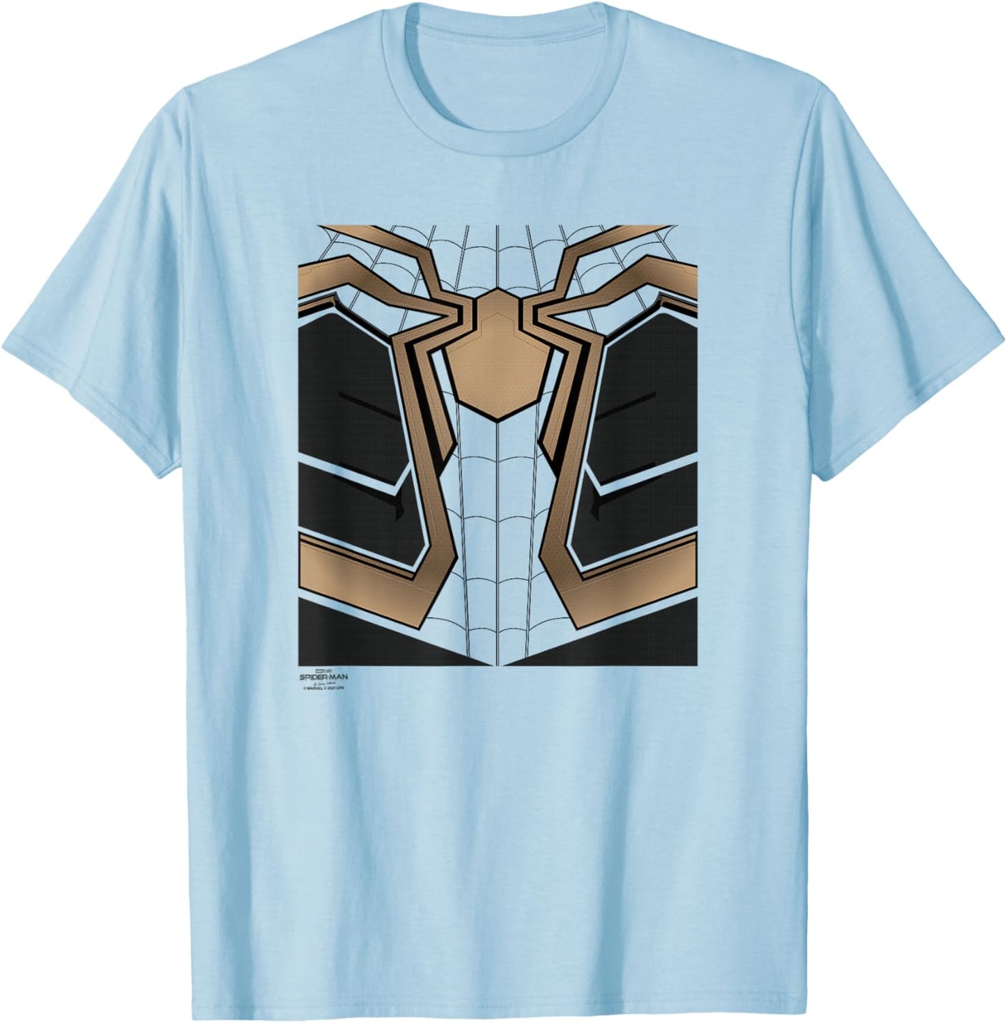 Marvel Spider-Man No Way Home Iron Spider-Man Suit Costume T-Shirt - T-Shirt | Light Blue