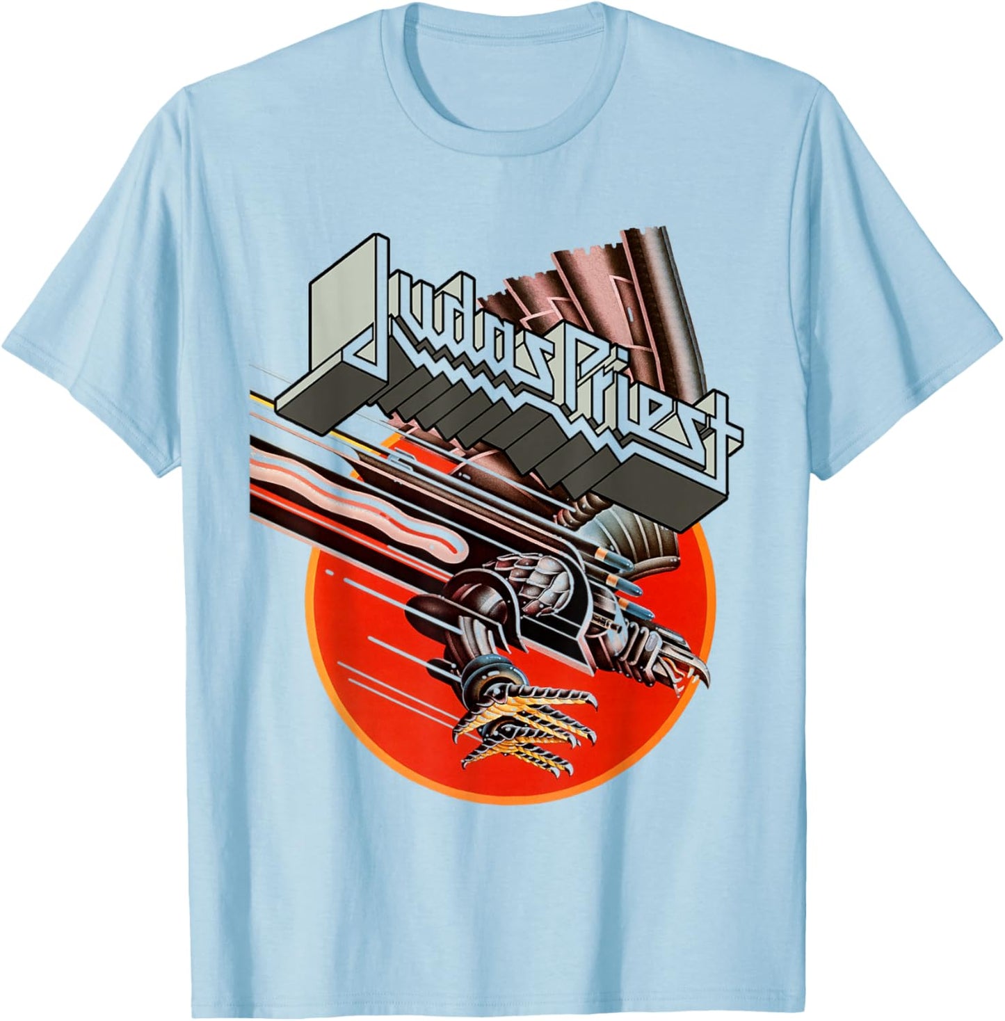 Judas Priest - Screaming For Vengeance Full Wings T-Shirt - T-Shirt | Light Blue