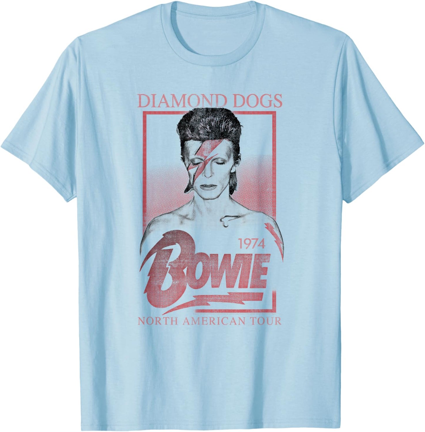 David Bowie - Diamond Dogs Tour T-Shirt - T-Shirt | Light Blue