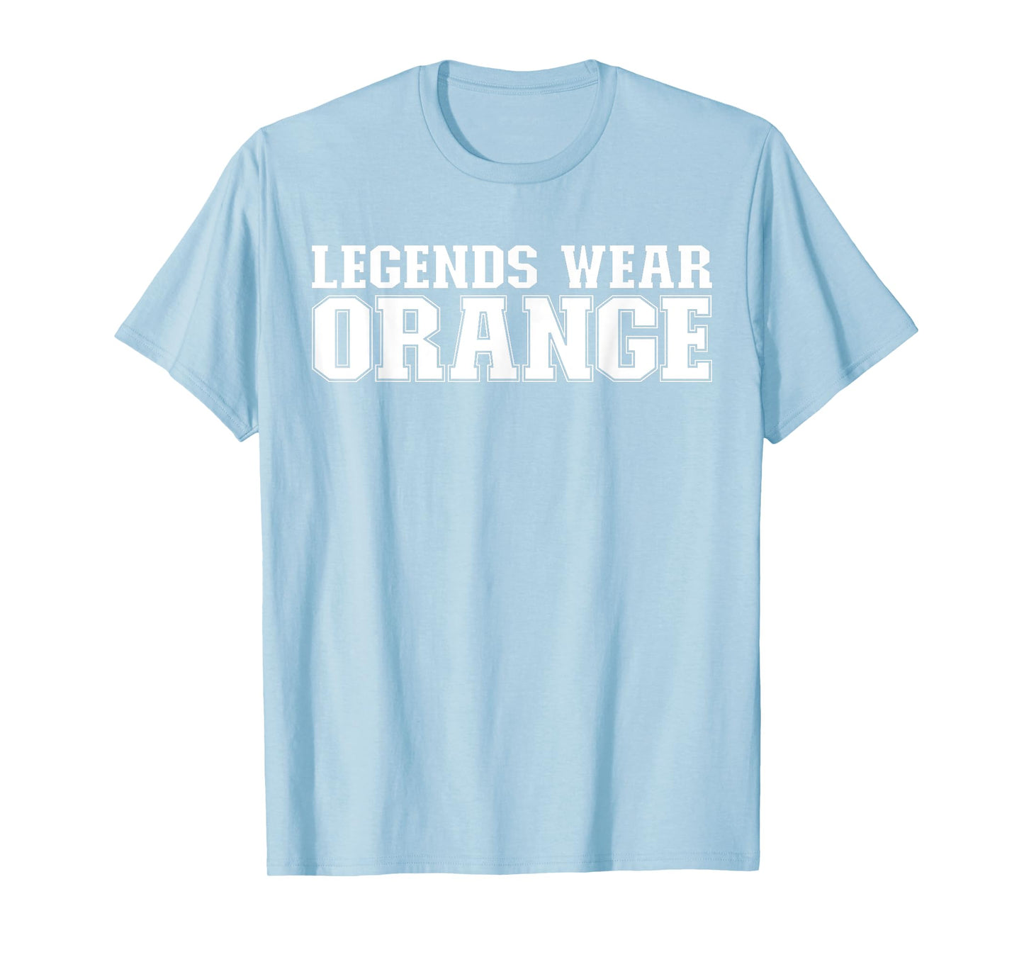 Legends Wear Orange Spirit Wear Team Game Color War Funny T-Shirt
