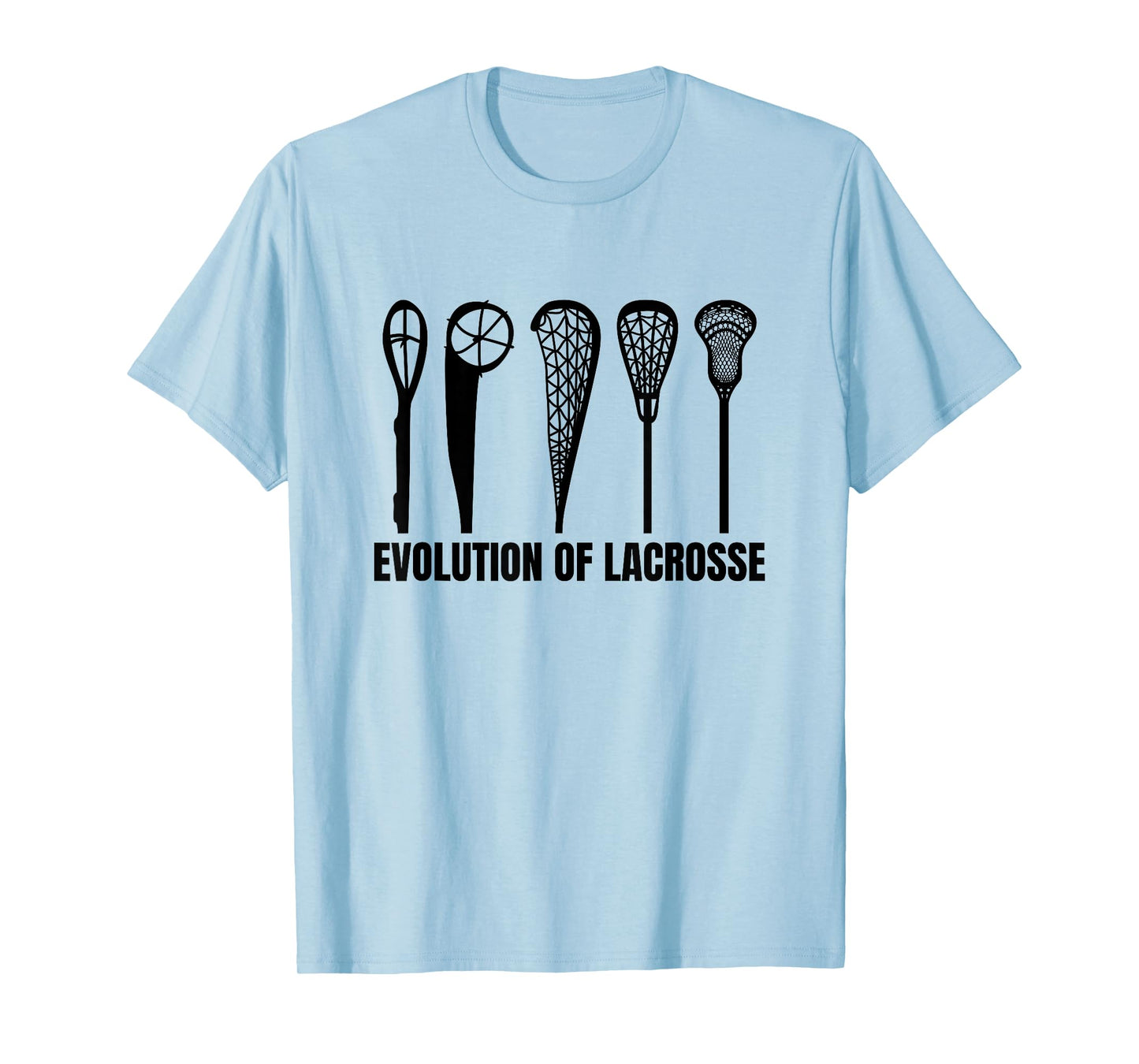 Evolution Of Lacrosse Sticks Lacrosse Lover Intercrosse T-Shirt
