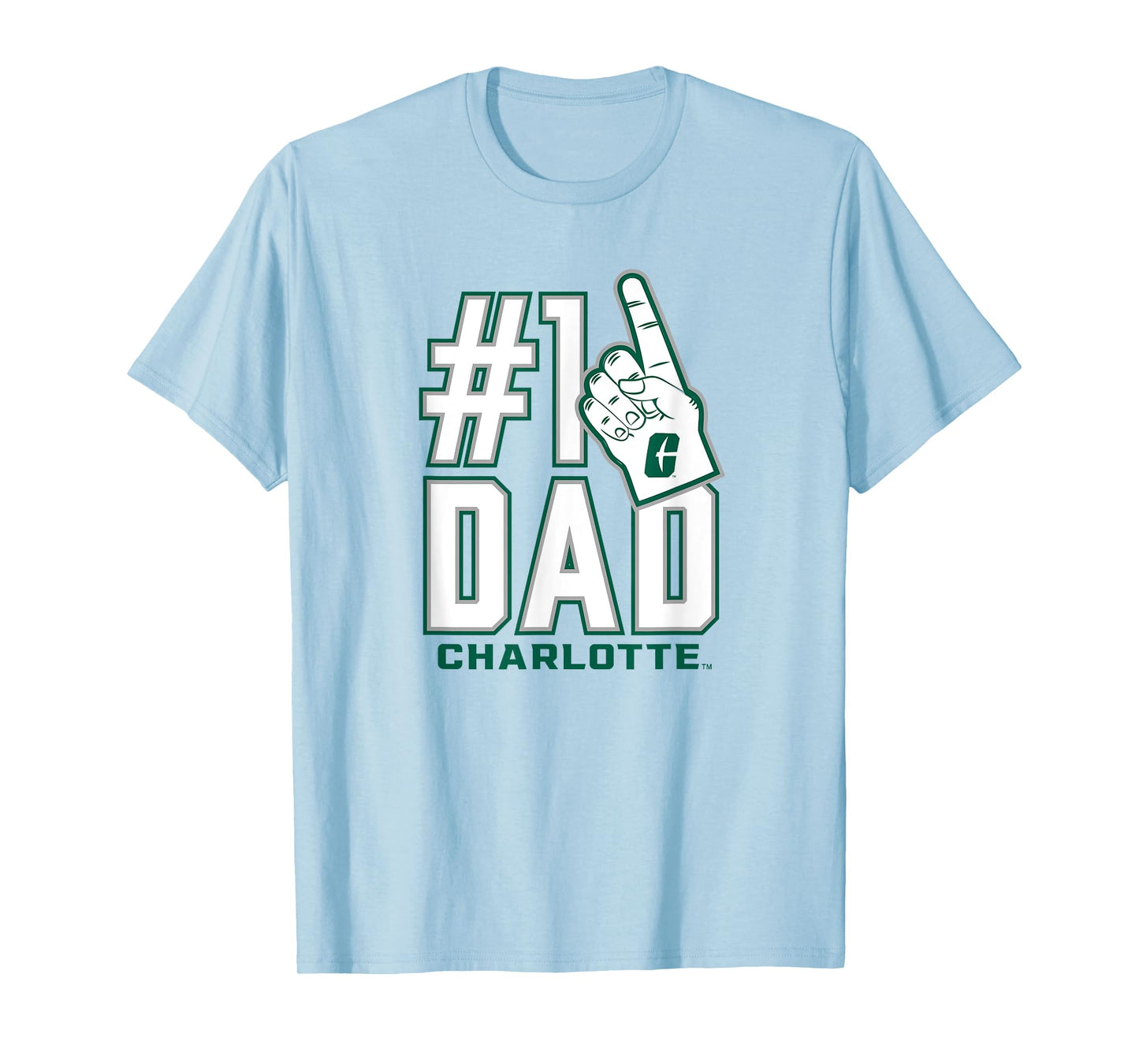 UNC Charlotte 49ers #1 Dad T-Shirt