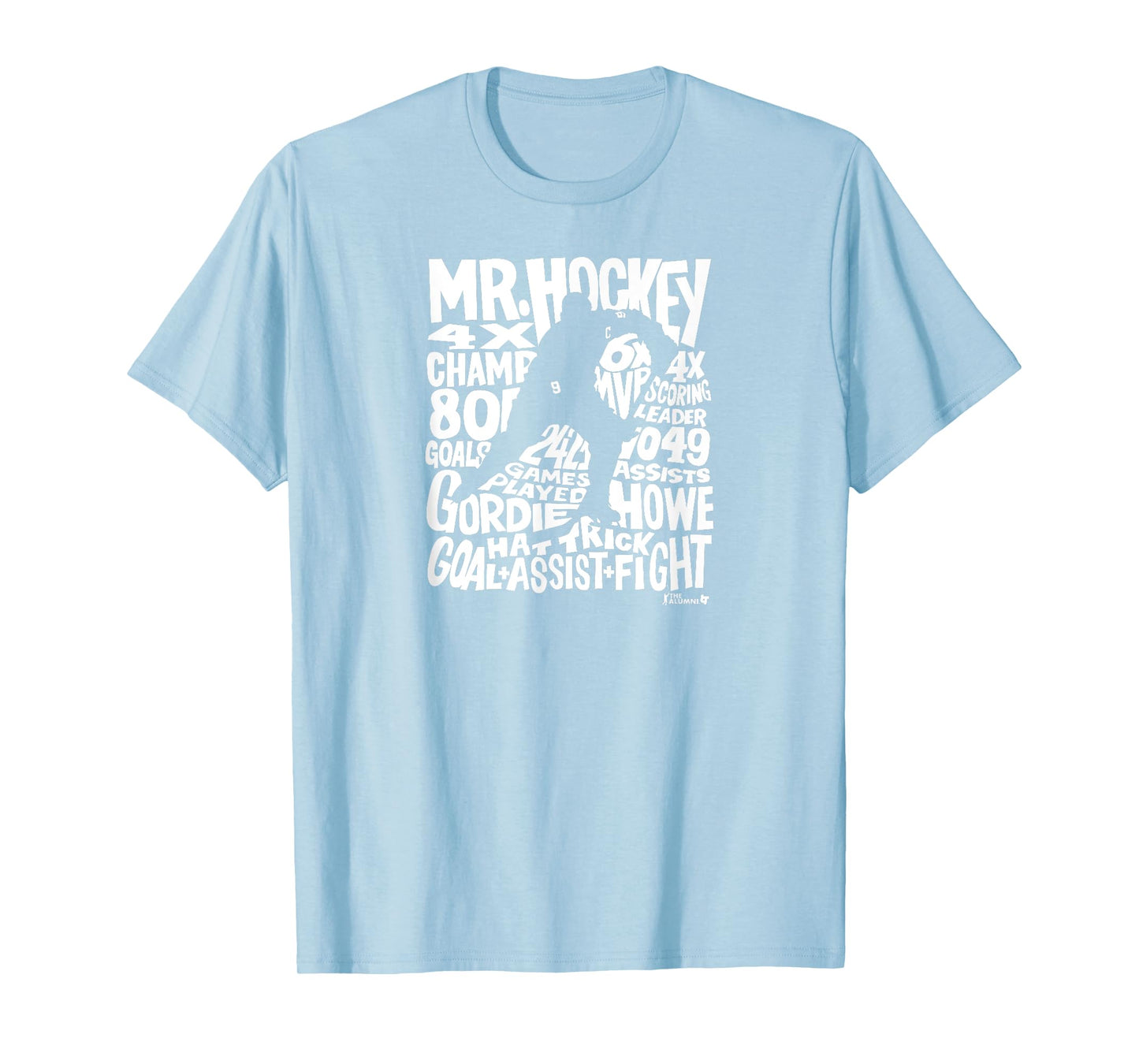 Gordy Howe - Word Art - Detroit Hockey T-Shirt