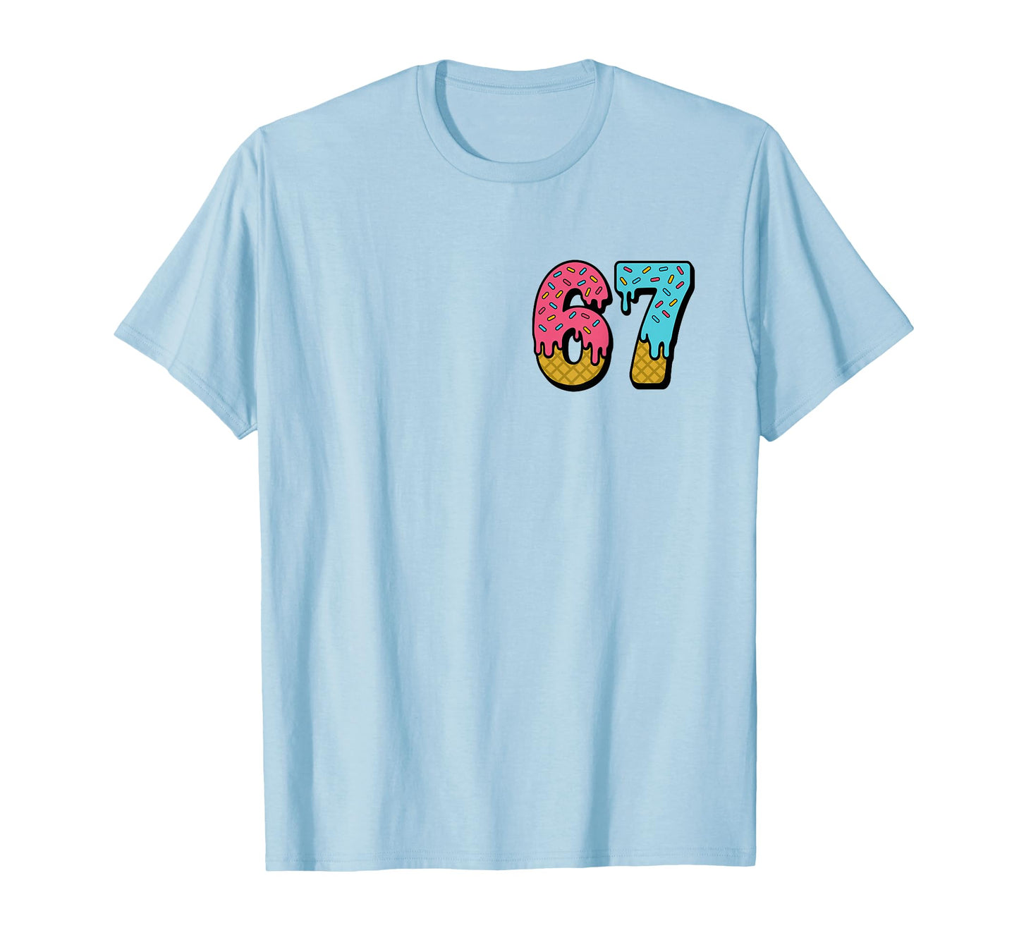 Six Seven Ice Cream Drip Sport 67 Fun Mason Meme T-Shirt
