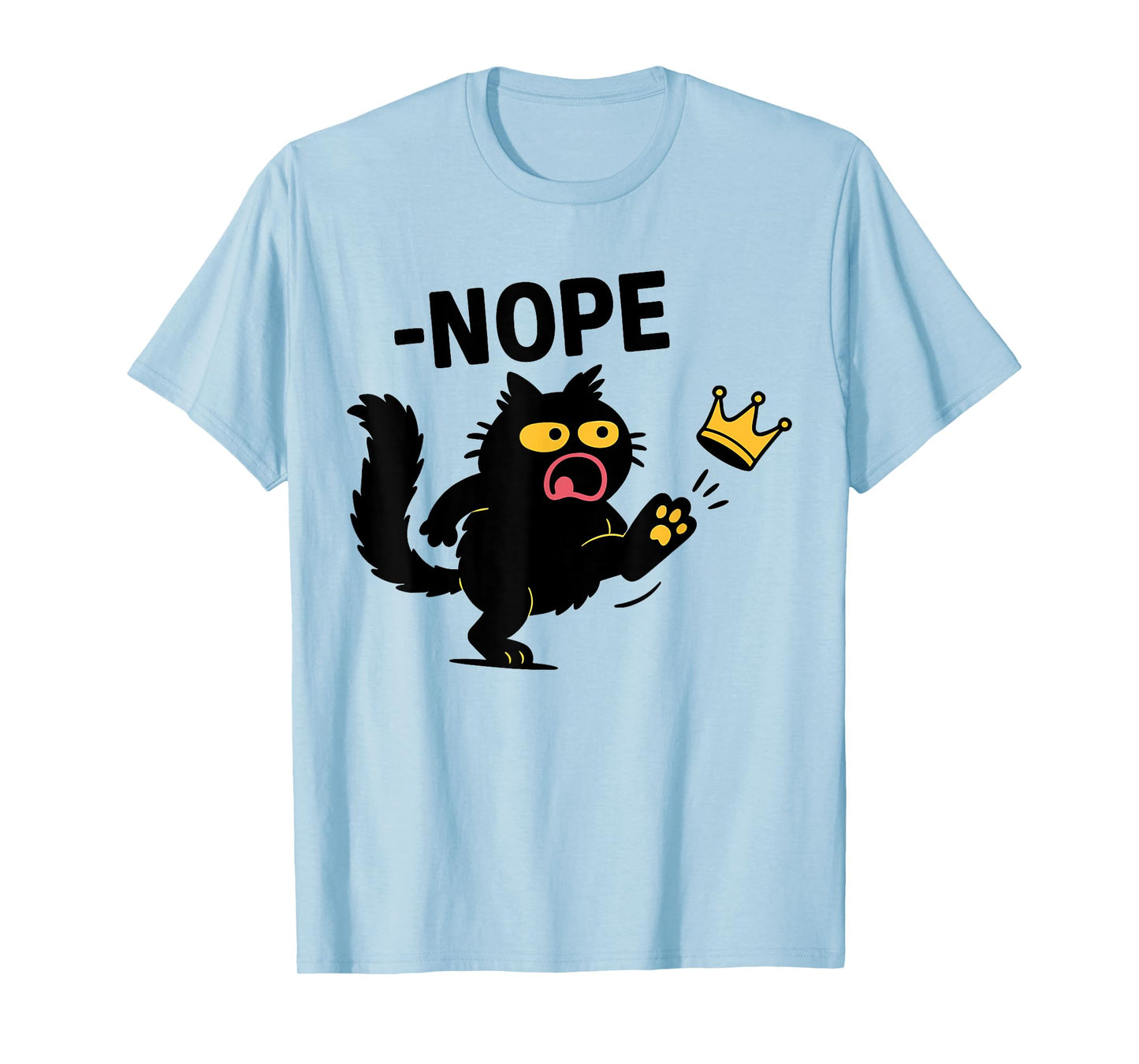 No Kings in America Black Cat T-Shirt for Men Women Kids