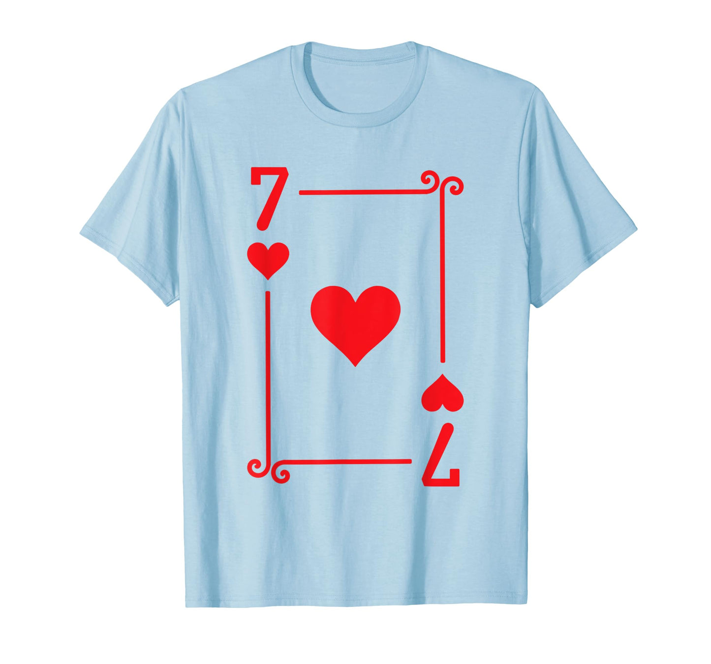 Playing Cards Costume - 7 Hearts Card - Seven Card T-Shirt