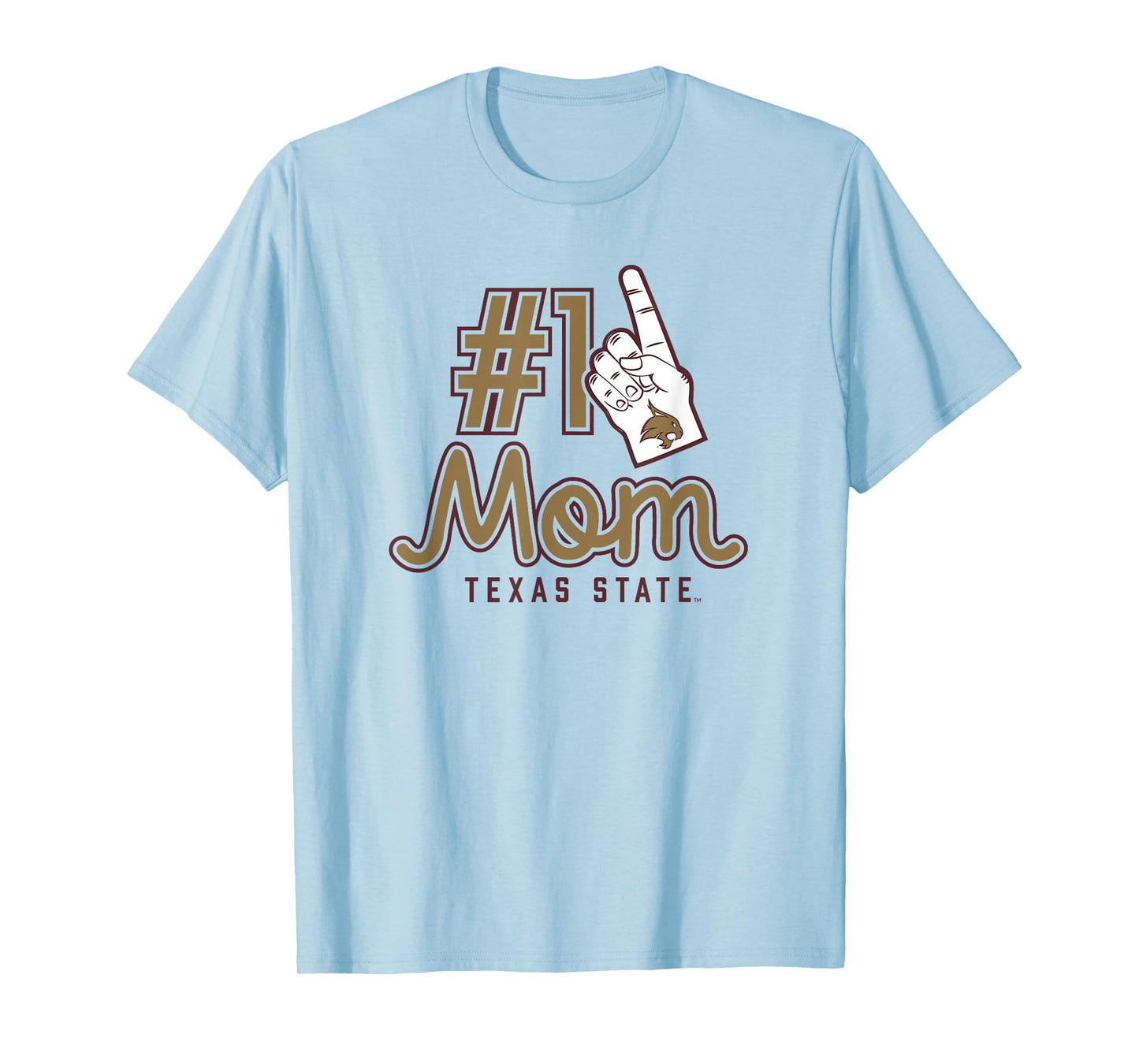 Texas State University Bobcats #1 Mom T-Shirt