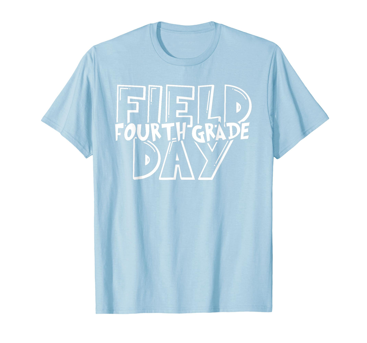 Field Day 2025 4th Fourth Grade School Teacher Kids Yellow T-Shirt