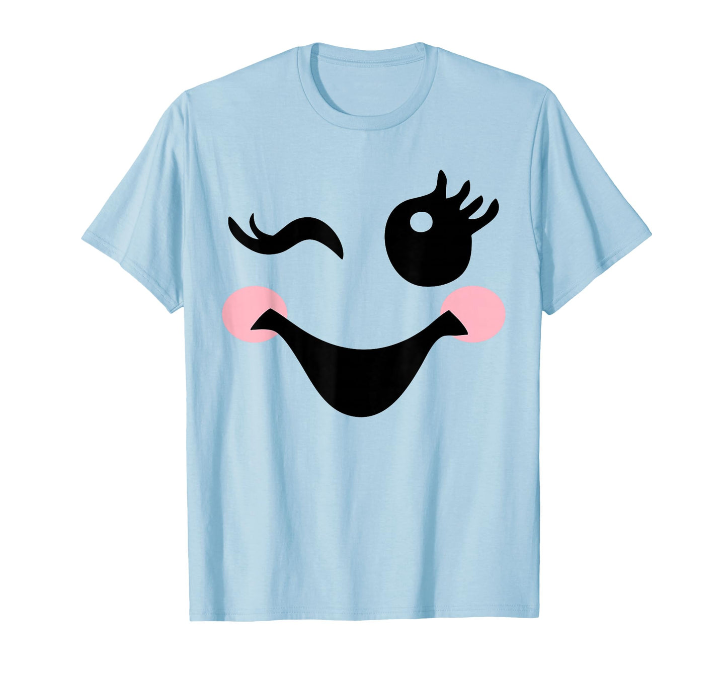 Cute Boo Face Ghost Halloween Costumes For Womens Girls T-Shirt